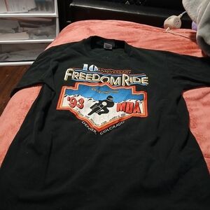 Harley-Davidson 10th Anniversary Black Freedom Ride Graphic T-Shirt